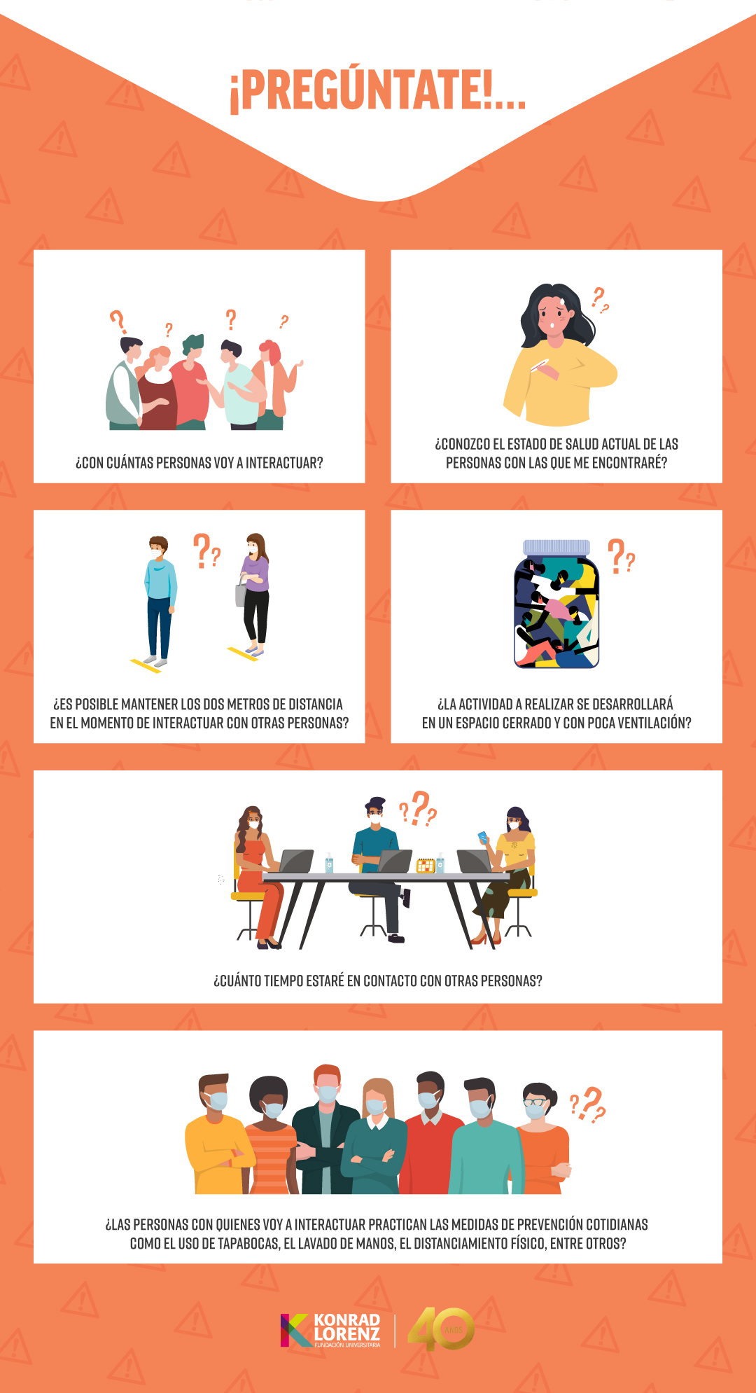 Preguntas Evaluando el Nivel de Riesgo de Contagio del COVID-19 en Actividades Cotidianas
