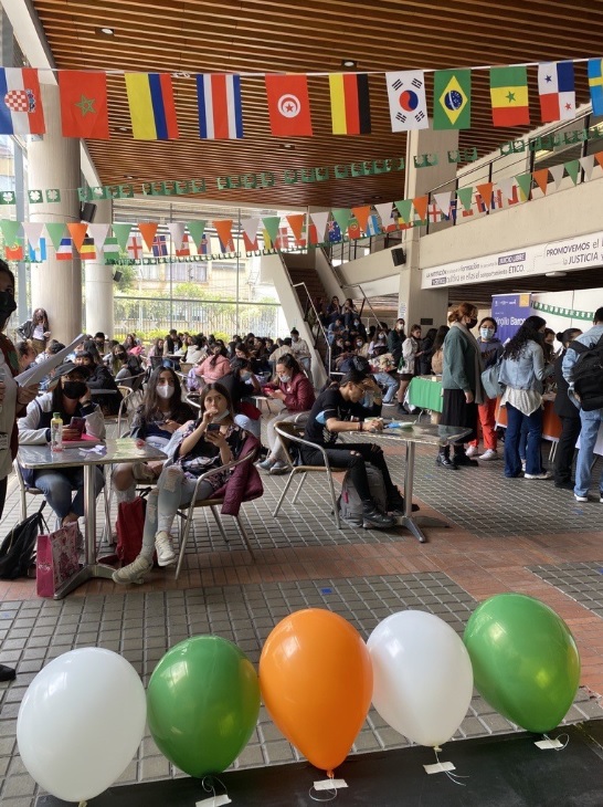 Cafetería central durante el juego ¿Y tú qué sabes de Irlanda? 