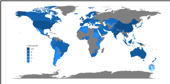 producción cientídica por países